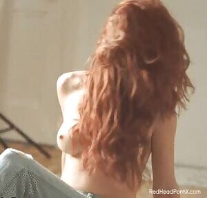 Cute Redhead Girl Topless