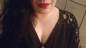 My cumslut getting ready for a night at the swingers club