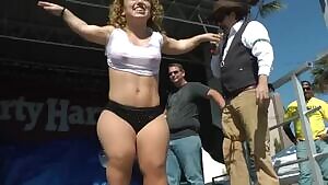 Midget in a Wet T-Shirt contest