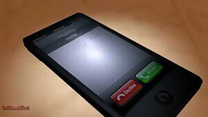 That call isn't getting answered. Sorry, hubby, but your wife needs a real cock to satisfy her and only thick dog cock can do it.