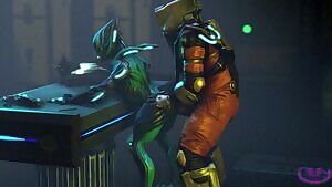 Valkyr secretly enjoyed the experiments Artist:Unknown