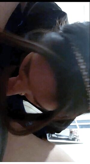 Blow job after work