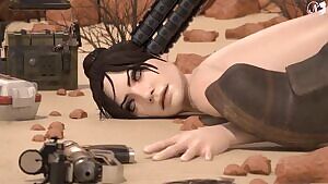 Wraith anal creampie