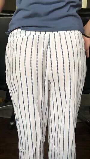 Pulling down my PJs