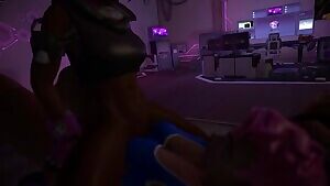 Sombra x Zarya, tits-tribbing