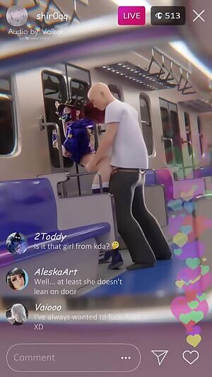 KDA Akali Fucked On The Subway