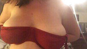 Time to ditch the bra, wanna help hold them for me? 34