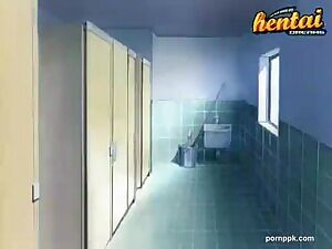 r/teenspornvideos: Gorgeous hentai brunette chick is riding rock hard dick