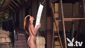Showering...