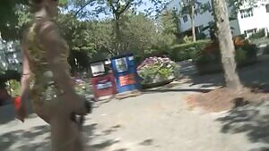 MISTRESS MAKES HIM WORSHIP HER FEET IN PUBLIC ON A LEASH AND COLLAR DIRTY