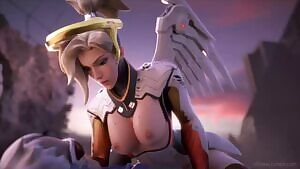 Mercy's Heavenly Orgasm. 💗