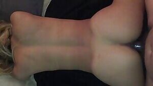 Fucking my wife with a big cock sleeve