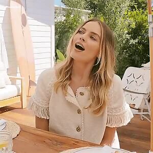 “It might be a little while before your husband gets back...so what should we do?”. Margot Robbie: