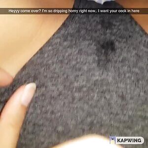 When your he's not home, send me snaps of how wet you are.