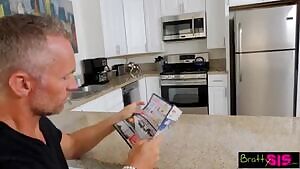 Naughty sister is acting up...dressing inappropriately in-front of her dad and was also caught fucking her bro