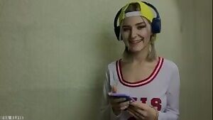 Hot schoolgirl gets covered in cum