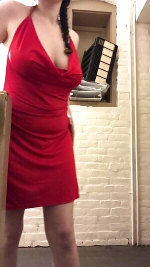 went out into my apartment stairwell in my slutty new dress