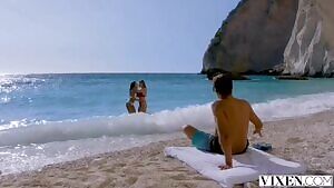Lexi Dona, Alexis Crystal - Threesome on the Beach