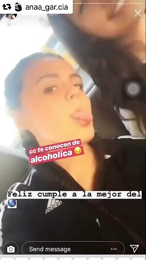 My friend Ana can’t handle alcohol LOL