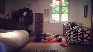 IU doing Yoga