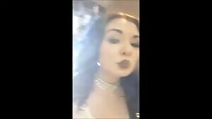 My bisexual girlfriend doing it with a guy - she's got no cock but I call her a sissy never the less