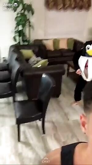 GnarlyRita twerking on Snapchat.