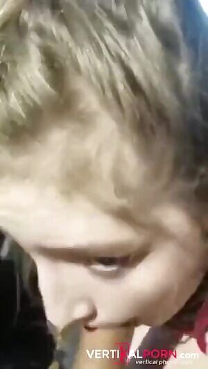 Vertical Car Blowjob