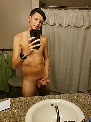 Showing off in the bathroom