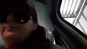 Mature Masturbation In Car