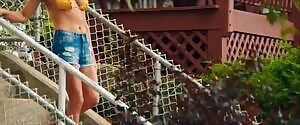 Ashley Greene bikini plot in Staten Island Summer
