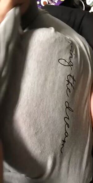 Flashing my new red bra 😍