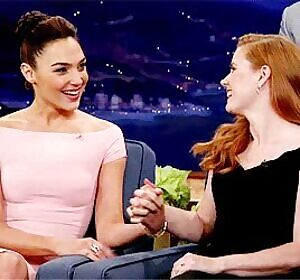 Any Adams stopping Gal Gadot due to being on live tv...