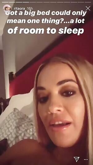 Rita ora nipslip in bed
