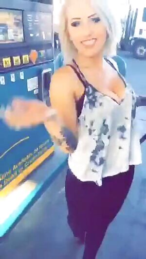 At the gas pump