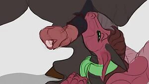 Dragon suck balls