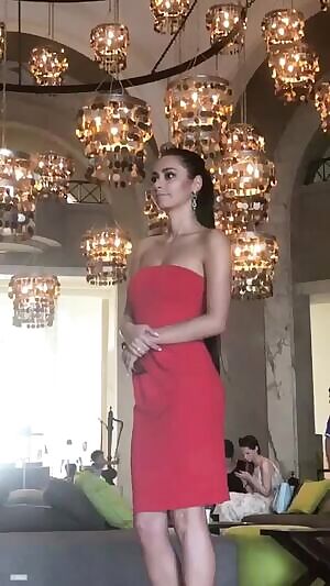 Red sexy dress