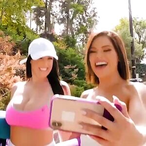 Vibrating Panties Squirting Hotties - with Angela White, Adriana Chechik