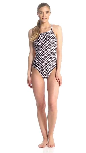 Speedo Turnz Women's Flash Back One Piece Swimsuit