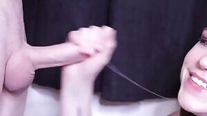 She is smiling, because she knows she will win the price :)