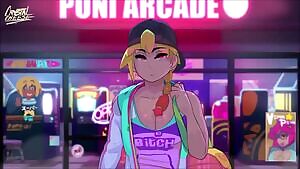 Brat Girl get punished at the Arcade