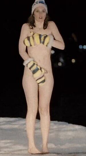 You found Felicity Jones in the middle of the road... Those pale hips and legs, fuck!