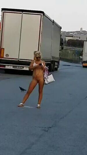 Some romanians in a truck parking