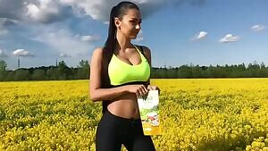 Working out with Helga