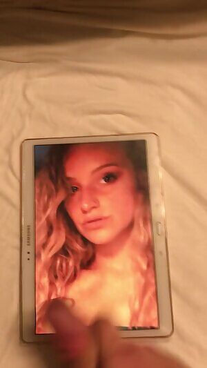 A little on her lips