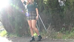 Posing in the Park, Fucked on the Floor, Cum showered handsfree - enjoy your weekend as well :)