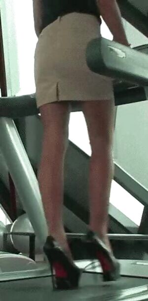 Walking in high heels