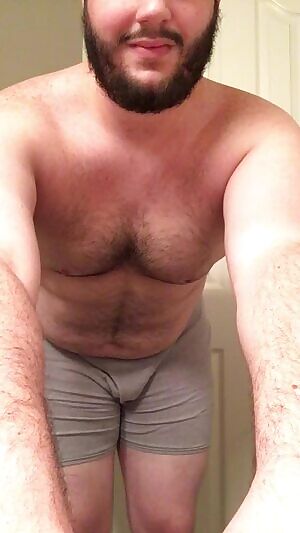 Playing with my cock for you.