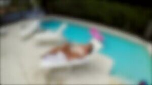 Cum in the pool