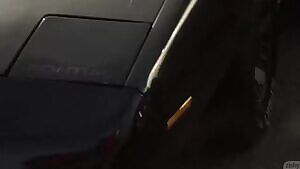 Redhead with big tits! Flashing in the store!