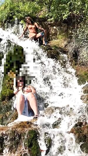 Perving on her friends huge tits, when she gets caught playing with herself.